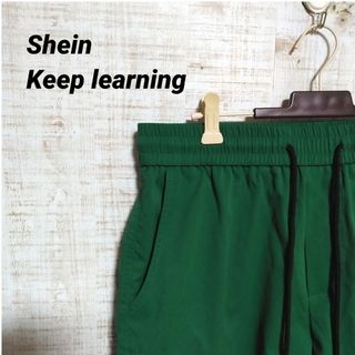 SHEIN - Shein  keep learning ショートパンツ　ウエスト紐