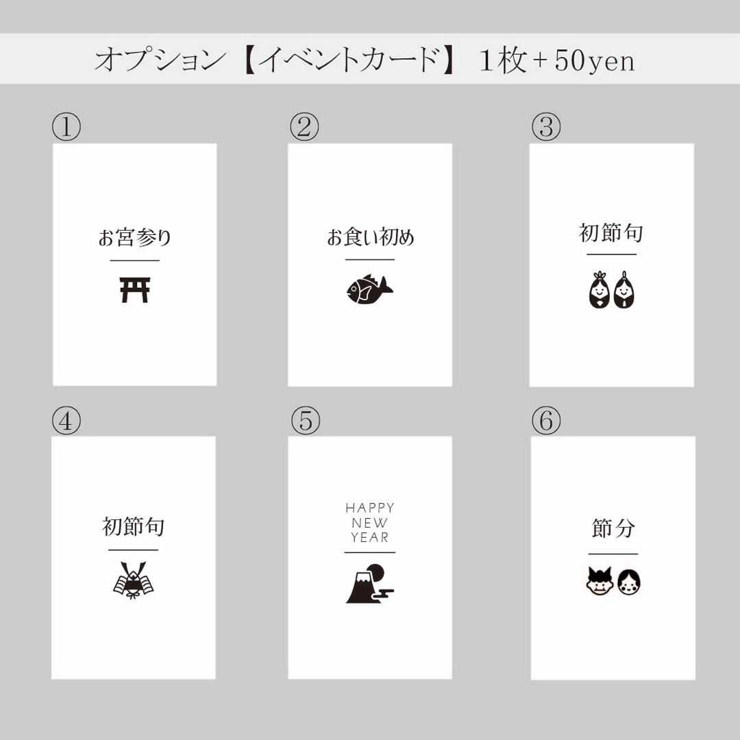 ちゃむ様専用ページ マンスリーカード｜シンプル ホワイト ナチュラル  キッズ/ベビー/マタニティのメモリアル/セレモニー用品(アルバム)の商品写真