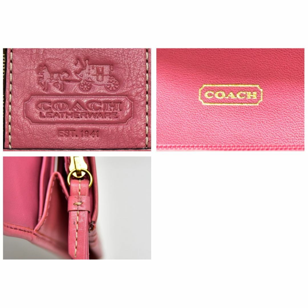 COACH(コーチ)の未使用に近い 鑑定済 コーチ COACH 長財布 財布 シグネチャー レディースのファッション小物(財布)の商品写真