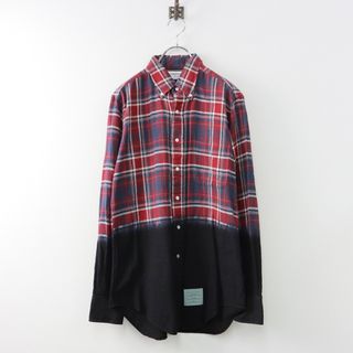 THOM BROWNE - トムブラウン コムデギャルソン別注 THOM BROWN X COMME des GARCONS チェックグラデーションボタンダウンシャツ 2【2400013765312】