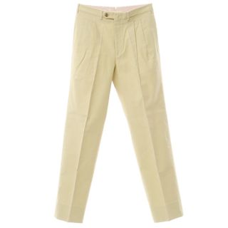 ロロピアーナ(LORO PIANA)の【中古】ロロピアーナ Loro Piana コットン カジュアルスラックスパンツ クリームイエロー【サイズ46】【メンズ】(スラックス)