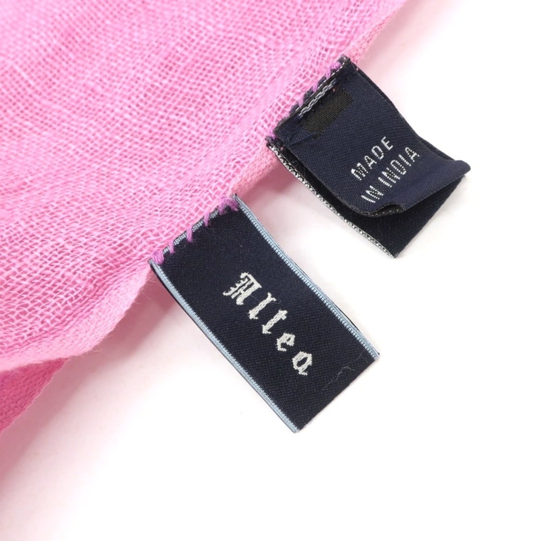 ALTEA(アルテア)の【中古】アルテア Altea リネン グラデーション ストール ピンクパープルxホワイト【メンズ】 メンズのファッション小物(ストール)の商品写真
