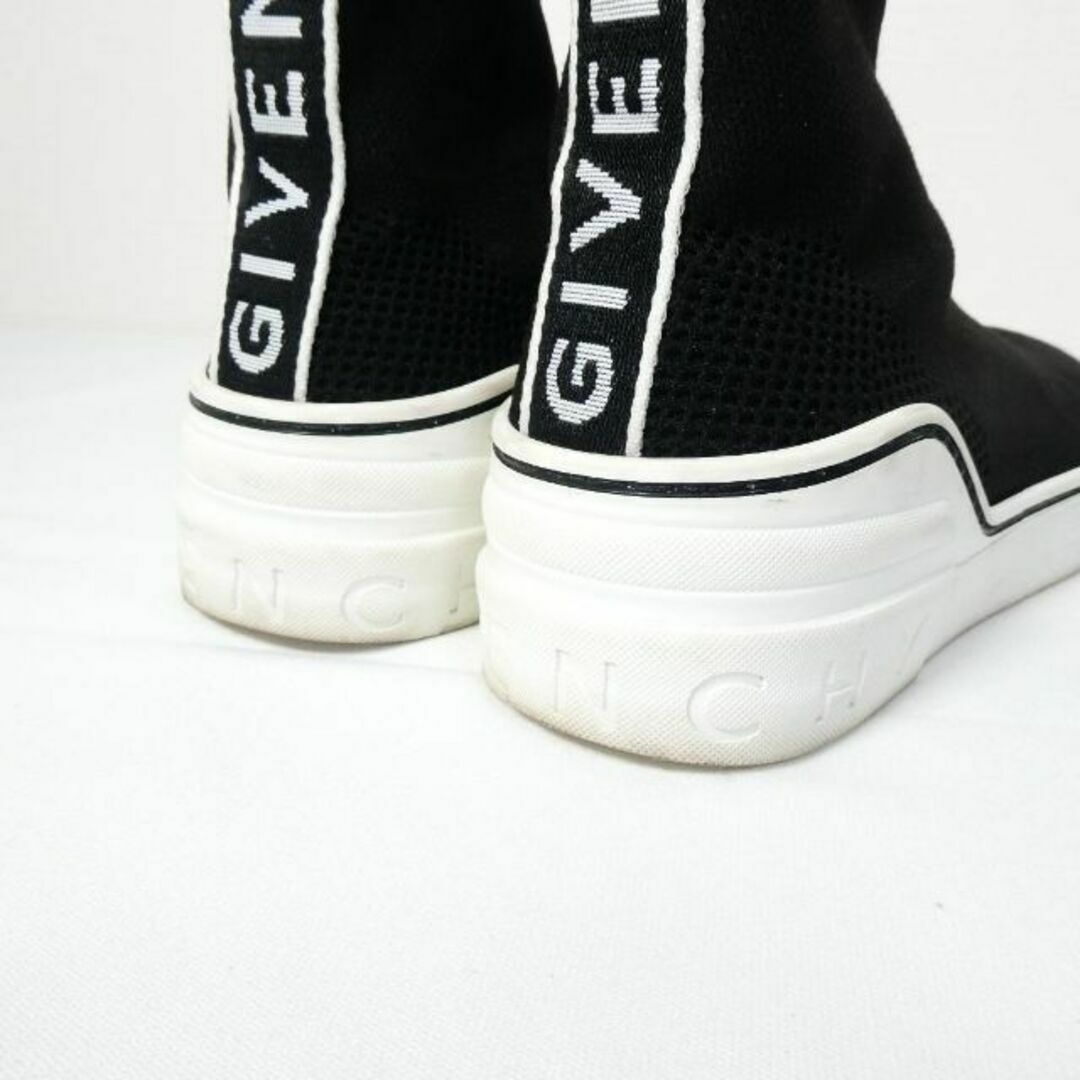 GIVENCHY(ジバンシィ)の美品 GIVENCHY ロゴ ハイカット ニット ソックススニーカー レディースの靴/シューズ(スニーカー)の商品写真