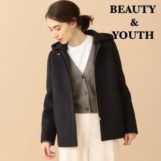 ビューティアンドユースユナイテッドアローズ(BEAUTY&YOUTH UNITED ARROWS)のBEAUTY & YOUTH ショートコート  2way ネイビー　Sサイズ(ピーコート)