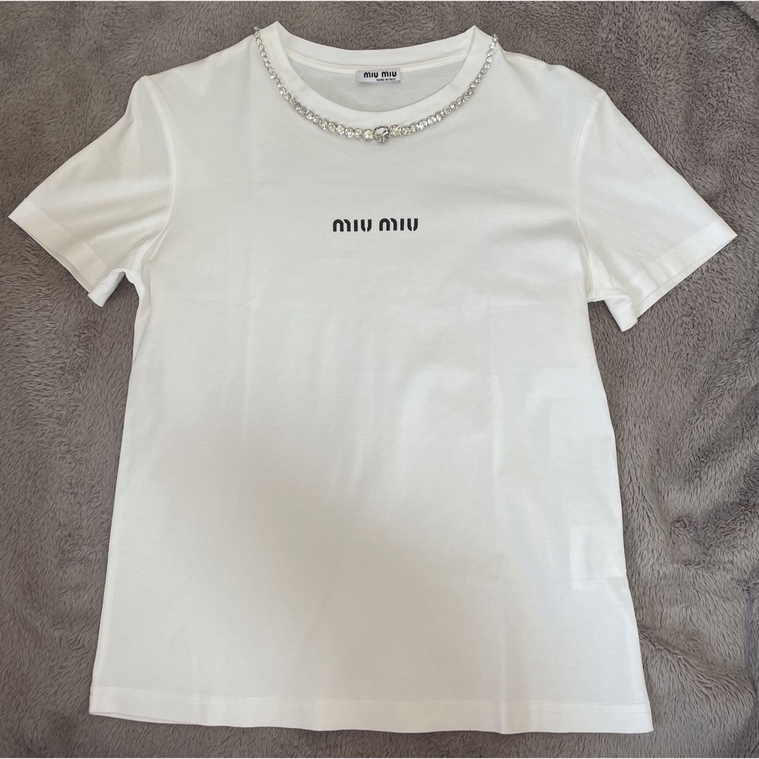 miumiu(ミュウミュウ)のmiu miu tshirt レディースのトップス(Tシャツ(半袖/袖なし))の商品写真