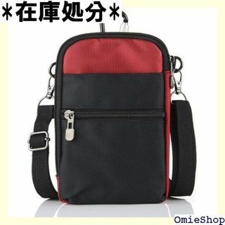 PUZESHUNスマホバッグ 携帯バッグ 軽量で防水 用の 対応 Red 453(その他)