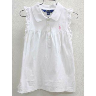 ラルフローレン(Ralph Lauren)の▽ラルフローレン/Ralph Lauren▽120cm ノースリーブポロシャツ 白【中古】子供服 キッズ kids 女の子 夏 507032 tops(その他)