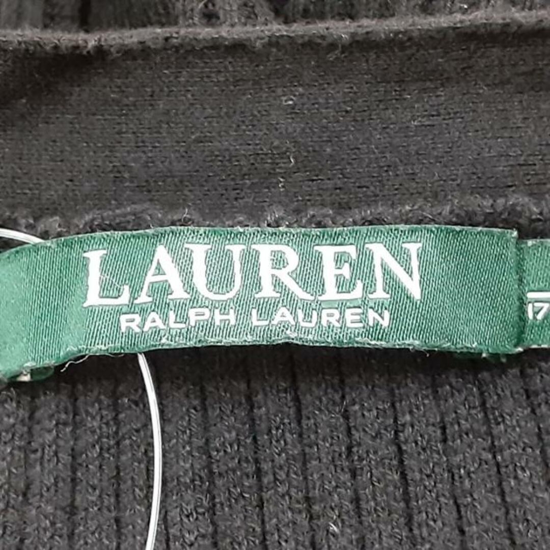 Ralph Lauren(ラルフローレン)のRalphLauren(ラルフローレン) カーディガン サイズXL レディース - 黒 長袖/ロング丈 レディースのトップス(カーディガン)の商品写真