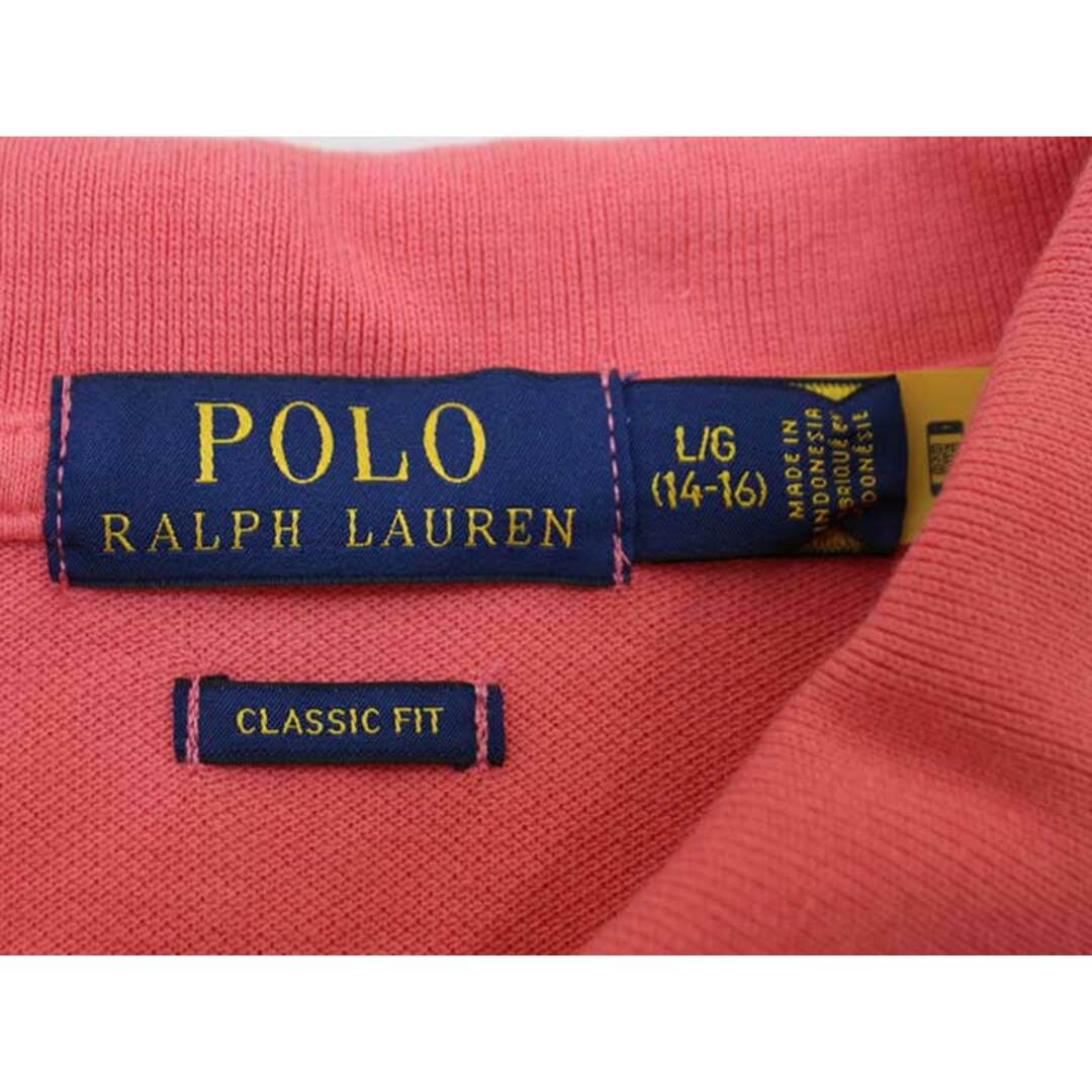 Ralph Lauren(ラルフローレン)の■ラルフローレン/Ralph Lauren■160cm 半袖ポロシャツ サーモンピンク【中古】子供服 キッズ kids ジュニア 男の子 夏 516032 tops キッズ/ベビー/マタニティのベビー服(~85cm)(その他)の商品写真