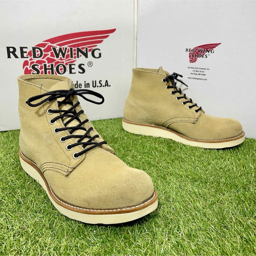 REDWING(レッドウィング)の【安心品質0288】廃盤8167レッドウイングUS7送料込25-26スエード メンズの靴/シューズ(ブーツ)の商品写真