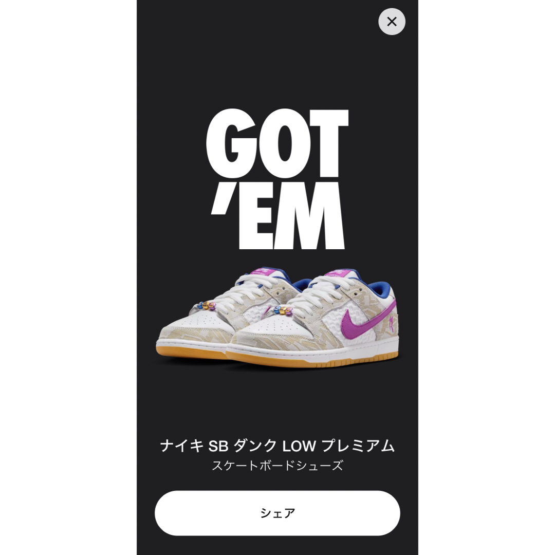 NIKE(ナイキ)のNike SB Dunk Low PRM Rayssa Leal 27cm メンズの靴/シューズ(スニーカー)の商品写真