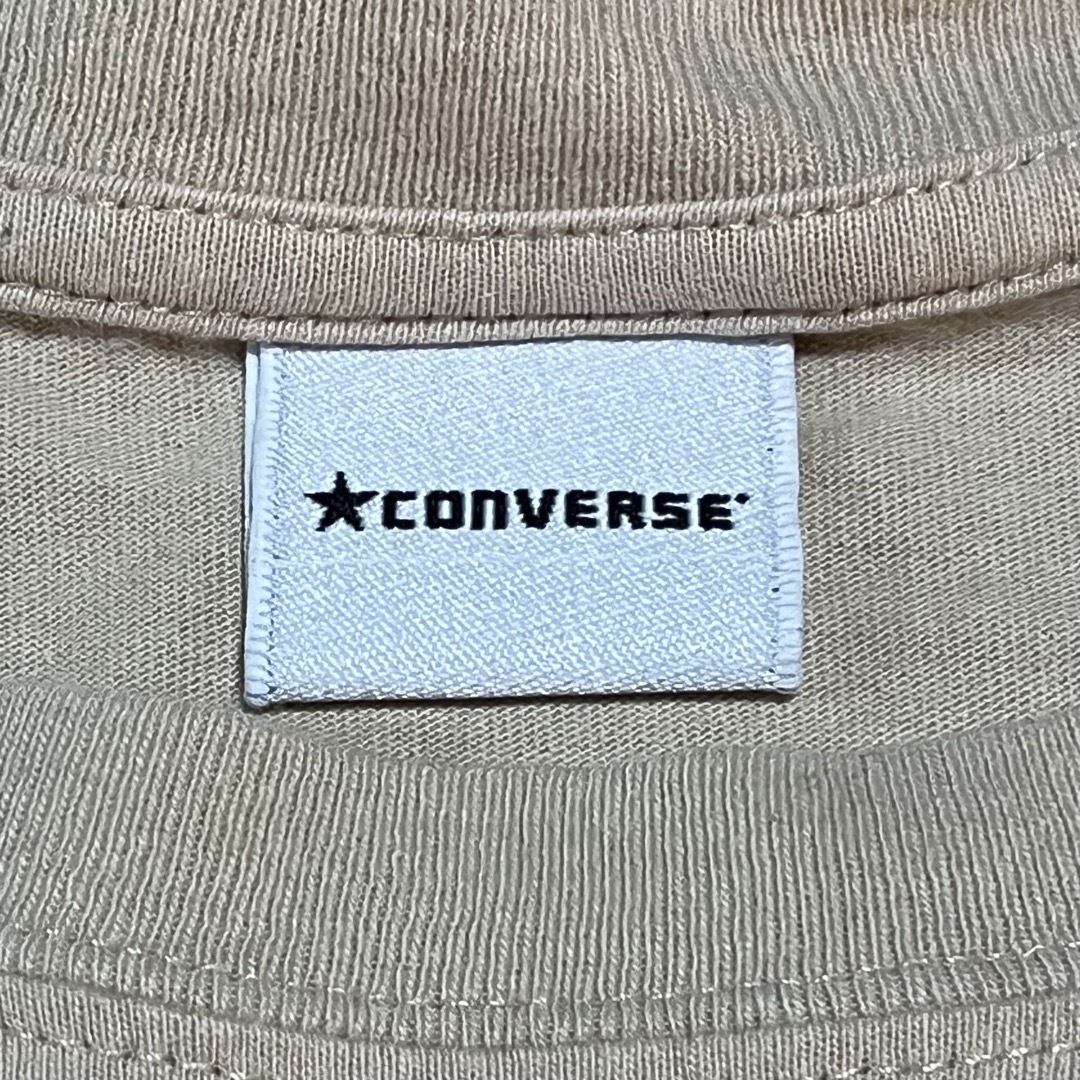 CONVERSE(コンバース)のCONVERSE コンバース メンズ 半袖 Tシャツ ベージュ バックロゴ LL メンズのトップス(Tシャツ/カットソー(半袖/袖なし))の商品写真