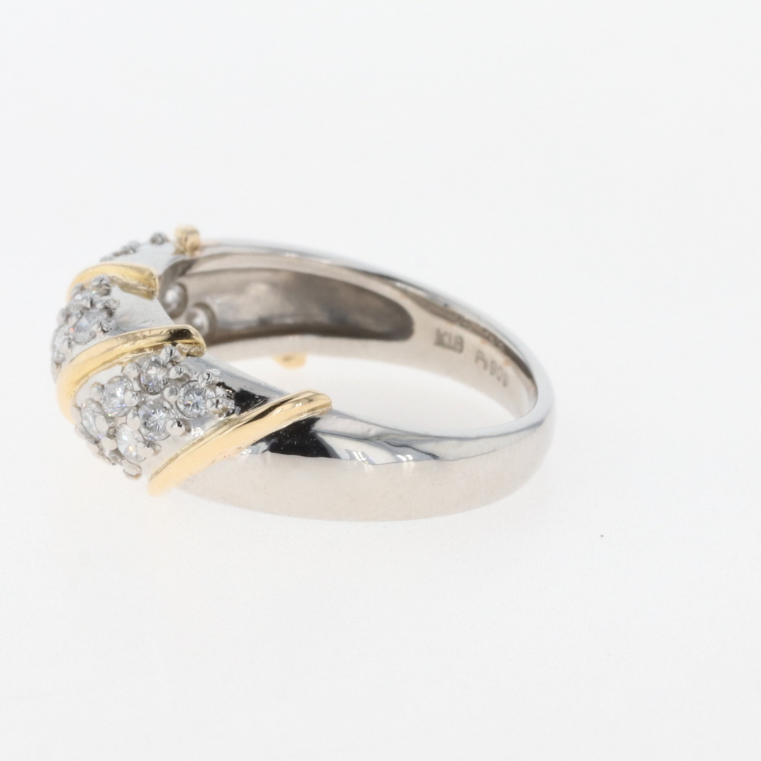 メレダイヤ デザインリング 12号 Pt900 【中古】 レディースのアクセサリー(リング(指輪))の商品写真