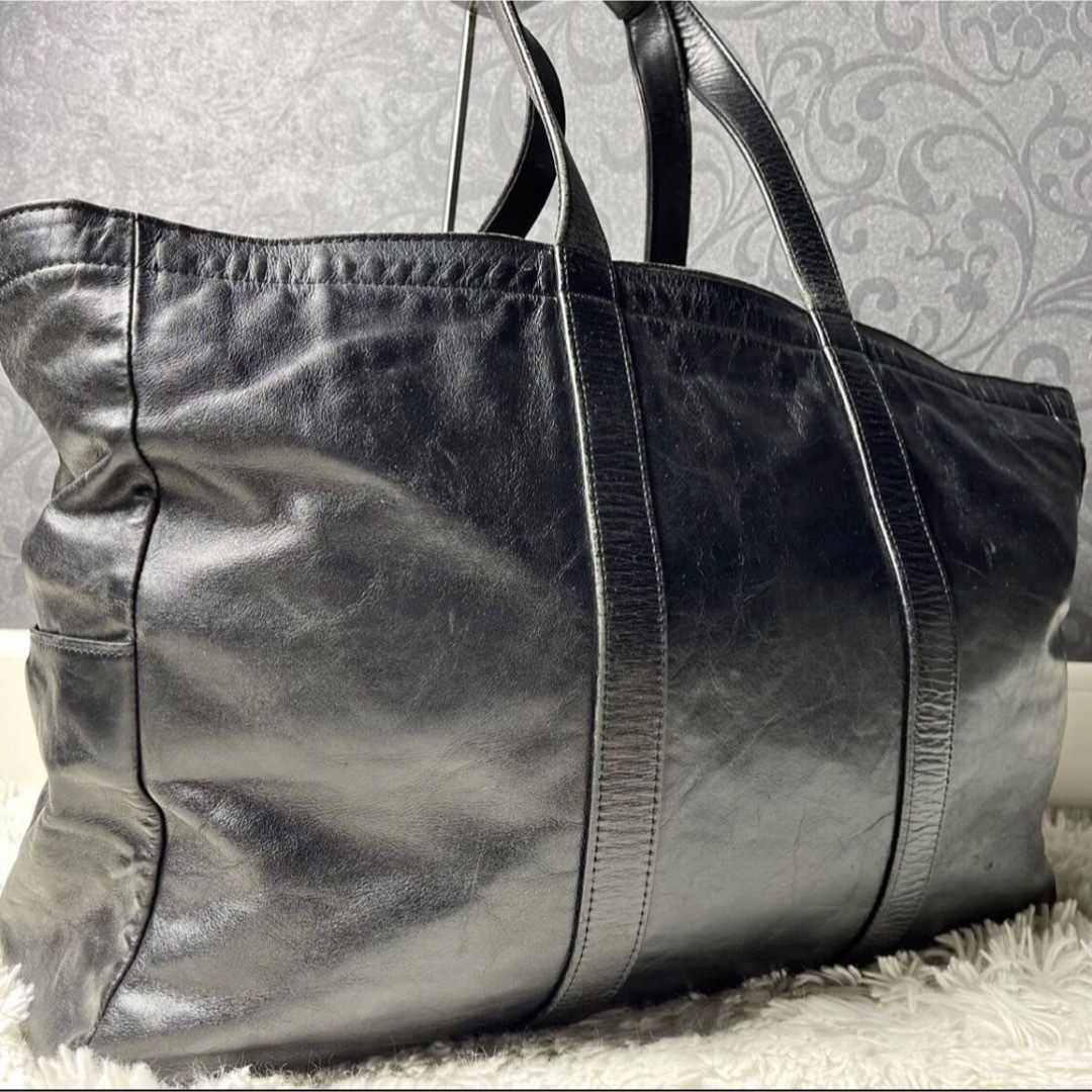 希少 PORTER shape トートバッグ レザー ブラック 大容量 希少 PORTER shape トートバッグ レザー ブラック 大容量