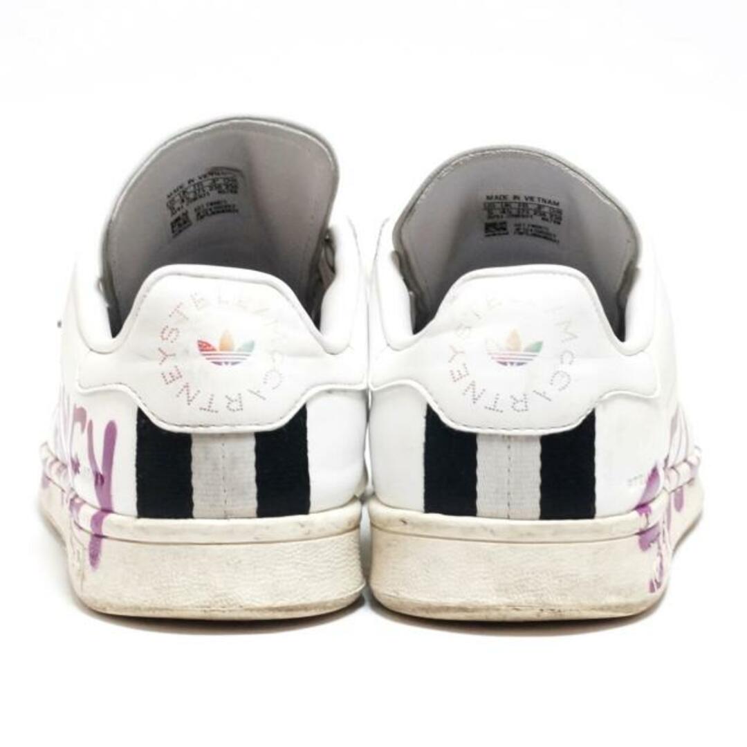 adidas by Stella McCartney(アディダスバイステラマッカートニー)のADIDAS BY STELLA McCARTNEY(アディダスバイステラマッカートニー) スニーカー JP 230 レディース スタンスミス 白×パープル×マルチ スター(星)/パンチング 合皮 レディースの靴/シューズ(スニーカー)の商品写真