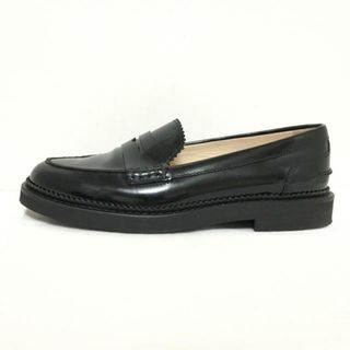 トッズ(TOD'S)のTOD'S(トッズ) ローファー 35 1/2 レディース - 黒 エナメル（レザー）(ローファー/革靴)