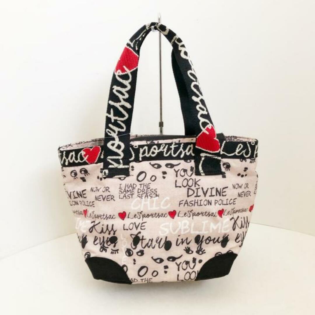 LeSportsac(レスポートサック)のLESPORTSAC(レスポートサック) ハンドバッグ美品  - ベージュ×黒×マルチ ALBCN レスポナイロン レディースのバッグ(ハンドバッグ)の商品写真