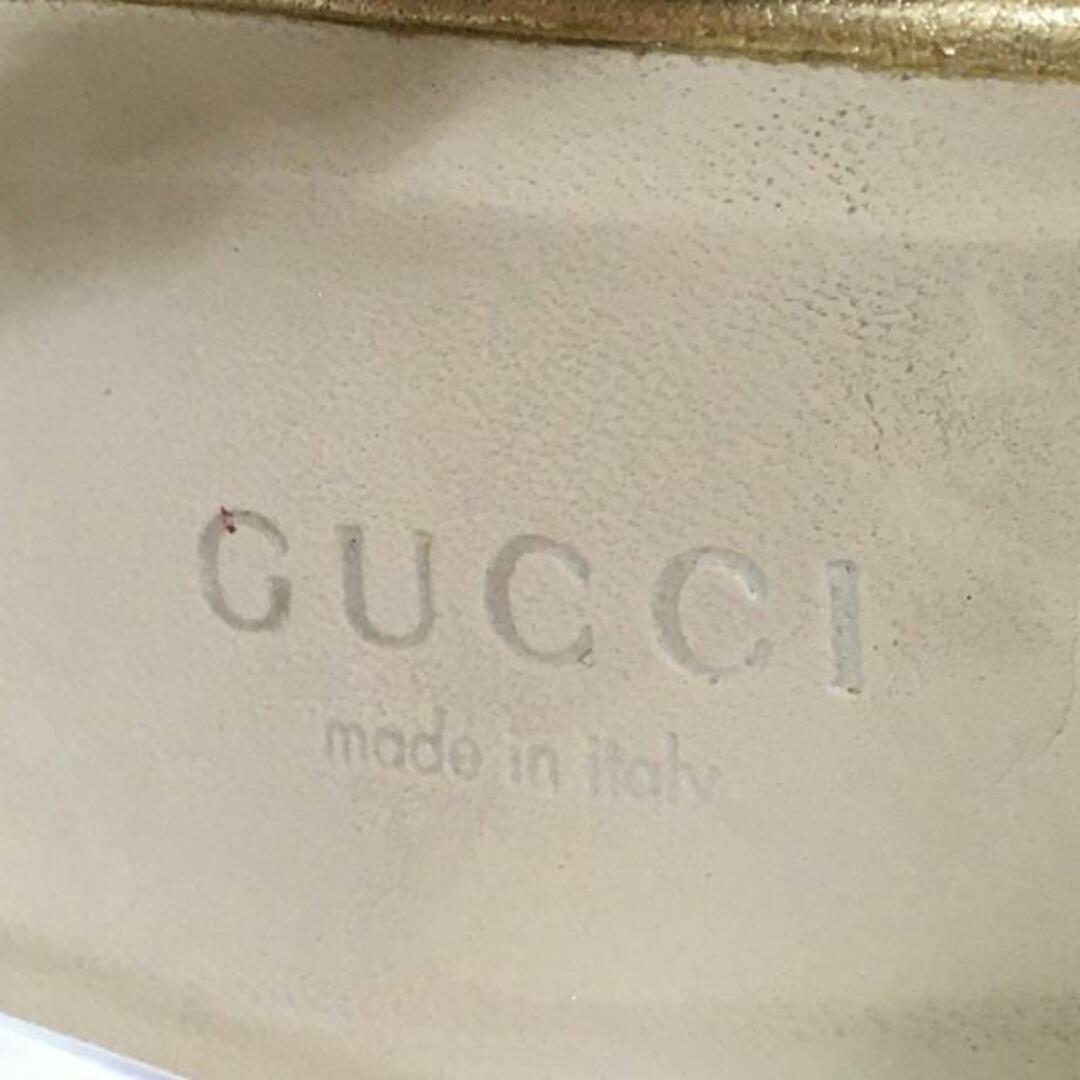 Gucci(グッチ)のGUCCI(グッチ) サンダル 6C レディース - ゴールド×アイボリー レザー レディースの靴/シューズ(サンダル)の商品写真