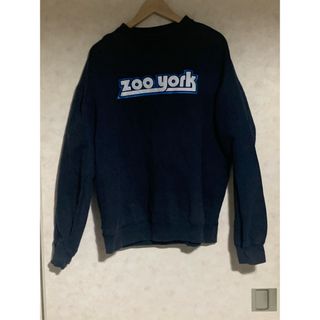 ズーヨーク(ZOO YORK)のZOO YORK  トレーナー　紺色　XLサイズ(スウェット)