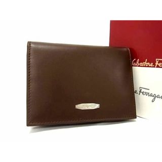 サルヴァトーレフェラガモ(Salvatore Ferragamo)の■新品■未使用■ Salvatore Ferragamo フェラガモ 228116 レザー カードケース カード入れ 名刺入れ ブラウン系 CC2256 (その他)