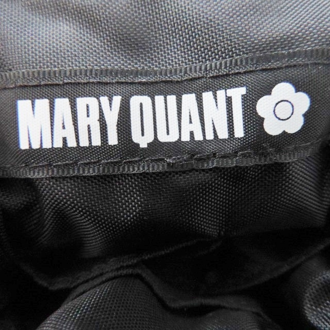 MARY QUANT(マリークワント)のMARY QUANT(マリークワント) 小物入れ美品  - 黒×白 小物入れ/フラワー(花)/がま口/パール 合皮 レディースのファッション小物(その他)の商品写真