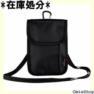 PUZESHUN スマホポーチ 携帯用ポーチ カードケ シ Black 454(その他)