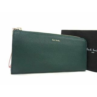 ポールスミス(Paul Smith)の■新品同様■ Paul Smith ポールスミス レザー L字ファスナー 長財布 ウォレット レディース グリーン系 BK0008 (折り財布)