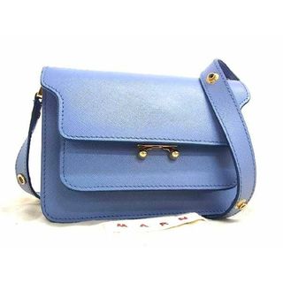 マルニ(Marni)の■新品同様■ MARNI マルニ トランク レザー クロスボディ ショルダーバッグ レディース ブルー系 FC0253 (その他)