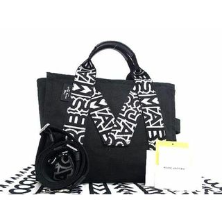 マークジェイコブス(MARC JACOBS)の■新品同様■ MARC JACOBS マークジェイコブス ザ トートバッグ キャンバス 2WAY ハンドバッグ ショルダー レディース ブラック系 FC0132 (トートバッグ)