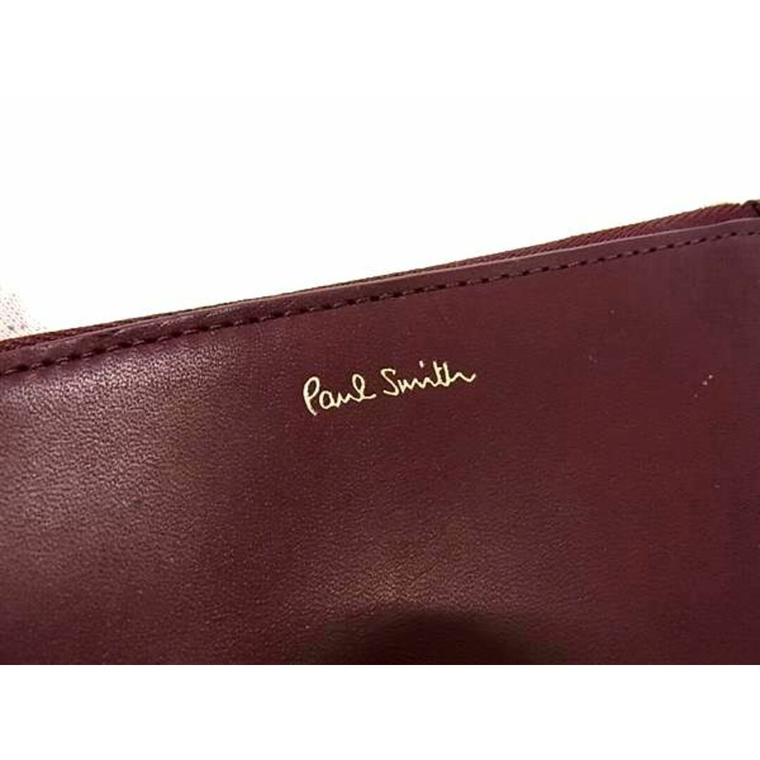 Paul Smith(ポールスミス)の■極美品■ Paul Smith ポールスミス レザー ポーチ マルチケース 小物入れ レディース ボルドー系 BJ1293  メンズのファッション小物(その他)の商品写真