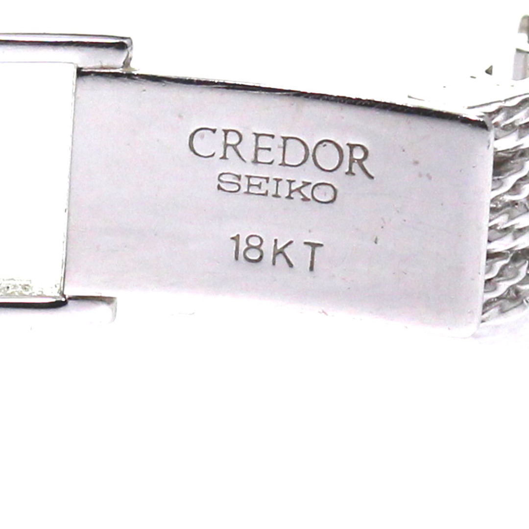 SEIKO(セイコー)のセイコー SEIKO 1E70-2110 クレドール K18WG ダイヤベゼル クォーツ レディース 美品 _805159 レディースのファッション小物(腕時計)の商品写真