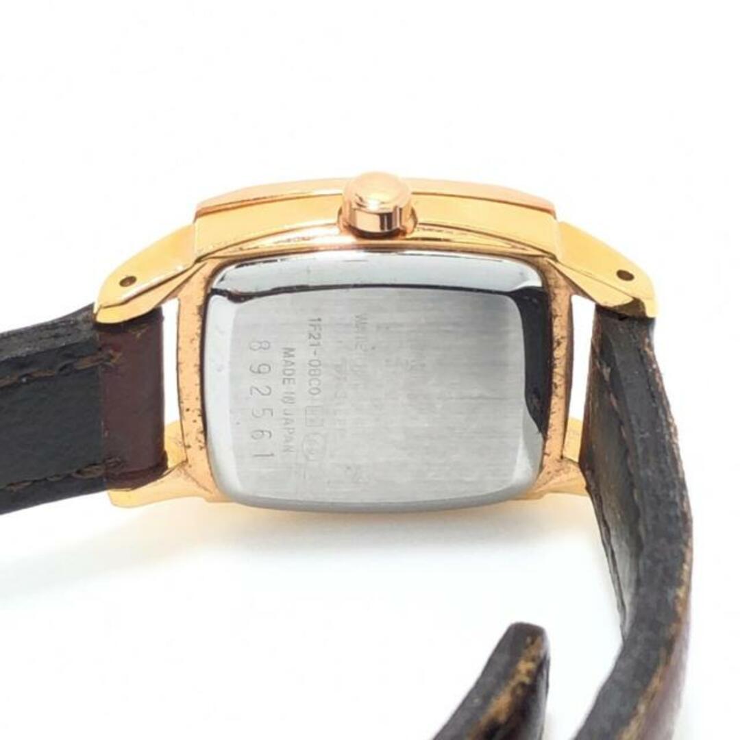 SEIKO(セイコー)のSEIKO(セイコー) 腕時計 LUKIA(ルキア) 1F21-0BC0 レディース ラメ/8Pダイヤ文字盤/社外ベルト アイボリー レディースのファッション小物(腕時計)の商品写真
