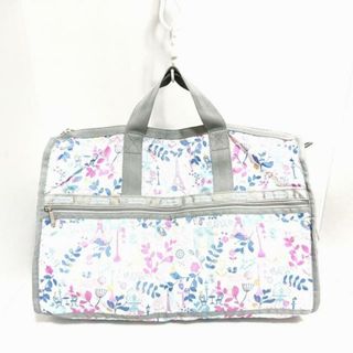 レスポートサック(LeSportsac)のLESPORTSAC(レスポートサック) ボストンバッグ - ライトブルー×グレー×マルチ 花柄/本体ロックあり レスポナイロン(ボストンバッグ)