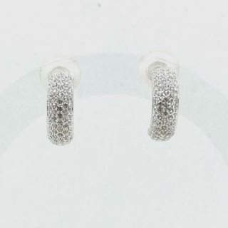 SWAROVSKI(スワロフスキー) イヤリング美品  - 金属素材×スワロフスキークリスタル シルバー×クリア パヴェ