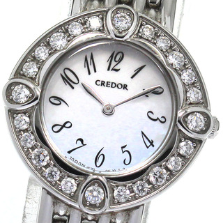 セイコー(SEIKO)のセイコー SEIKO GSTE849/1E70-0CY0 クレドール シグノ ダイヤベゼル クォーツ レディース _803881(腕時計)