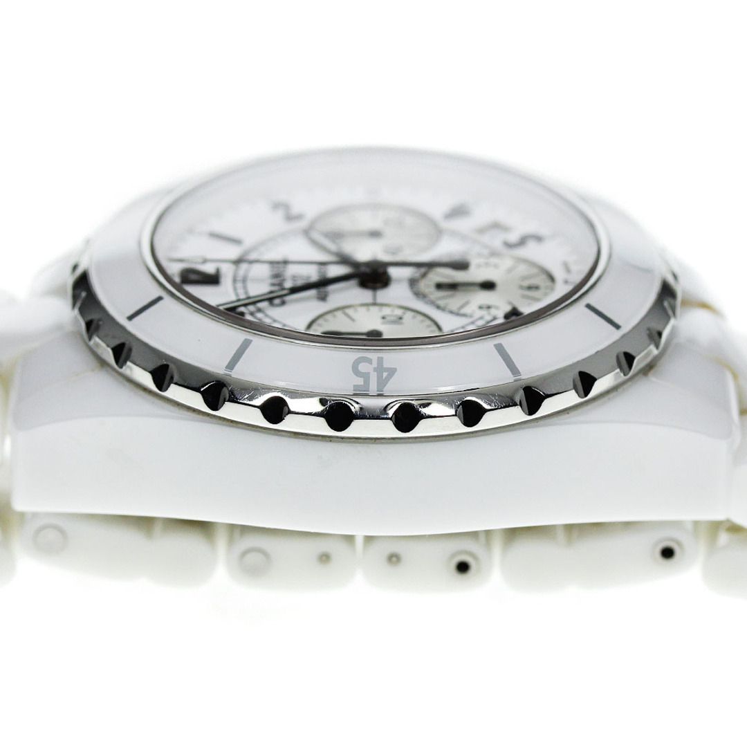 CHANEL(シャネル)のシャネル CHANEL H1007 J12 クロノグラフ ホワイトセラミック 自動巻き メンズ 良品 保証書付き_803496 メンズの時計(腕時計(アナログ))の商品写真