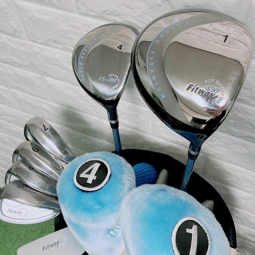 レディース ゴルフクラブセット FitWay ハーフセット7本 初心者 ゴルフ レディース ゴルフクラブセット FitWay ハーフセット7本 初心者 ゴルフ