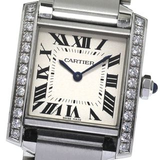 カルティエ(Cartier)のカルティエ CARTIER W4TA0009 タンクフランセーズMM サイドダイヤ クォーツ ボーイズ _792300(腕時計(アナログ))