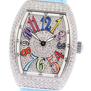 FRANCK MULLER - フランクミュラー FRANCK MULLER V29QZDCD ヴァンガード カラードリーム 全面ダイヤ クォーツ レディース 美品 _636931