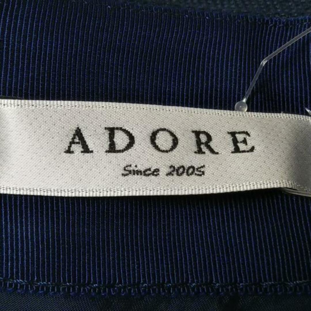 ADORE(アドーア)のADORE(アドーア) ミニスカート サイズ36 S レディース美品  - ダークネイビー 麻 レディースのスカート(ミニスカート)の商品写真