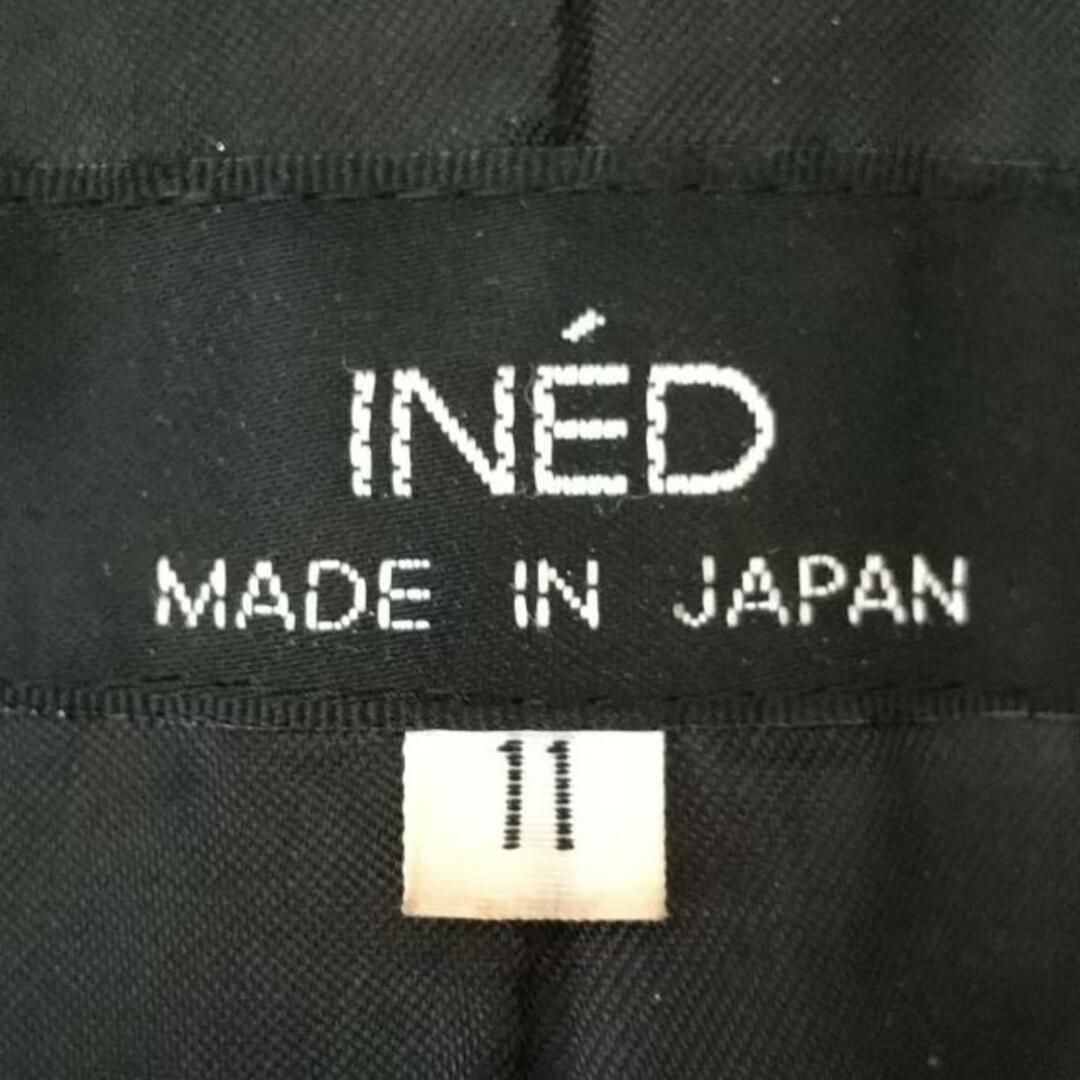 INED(イネド)のINED(イネド) コート サイズ11 M レディース美品  - 黒 長袖/ANGORA/冬 レディースのジャケット/アウター(その他)の商品写真