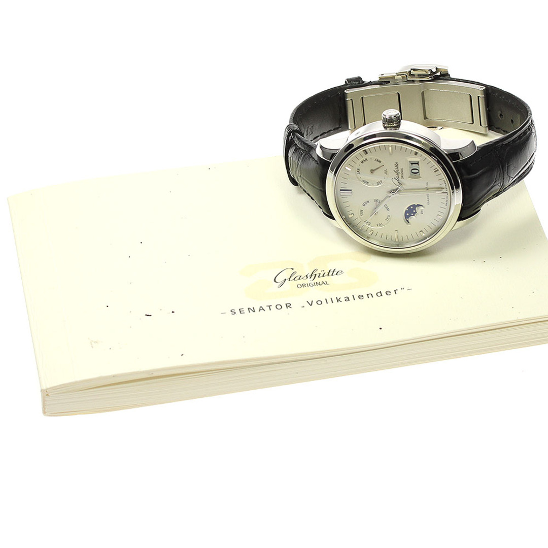 Glashutte Original(グラスヒュッテオリジナル)のグラスヒュッテ・オリジナル GLASHUTTE ORIGINAL 100-06-13-02-04 セネタ カレンダー ムーンフェイズ 自動巻き メンズ 保証書付き_807884 メンズの時計(腕時計(アナログ))の商品写真