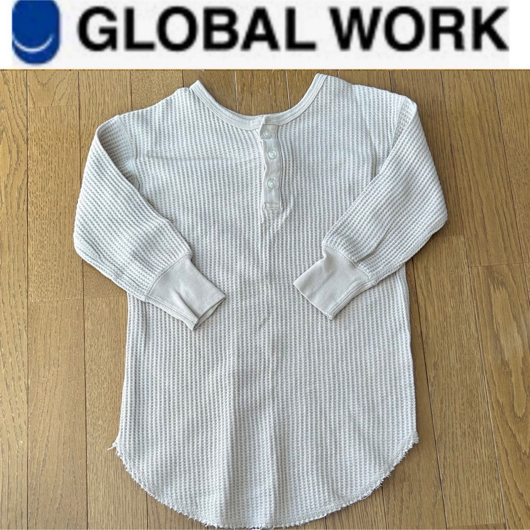 GLOBAL WORK(グローバルワーク)のワッフル ワンピース キッズ 120 グローバルワーク GLOBAL WORK キッズ/ベビー/マタニティのキッズ服女の子用(90cm~)(ワンピース)の商品写真