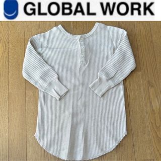 GLOBAL WORK - ワッフル ワンピース キッズ 120 グローバルワーク GLOBAL WORK