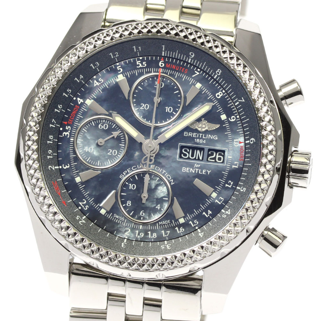 BREITLING(ブライトリング)のブライトリング BREITLING A13362 ベントレーGT クロノグラフ デイデイト 自動巻き メンズ 美品 箱・保証書付き_806435 メンズの時計(腕時計(アナログ))の商品写真
