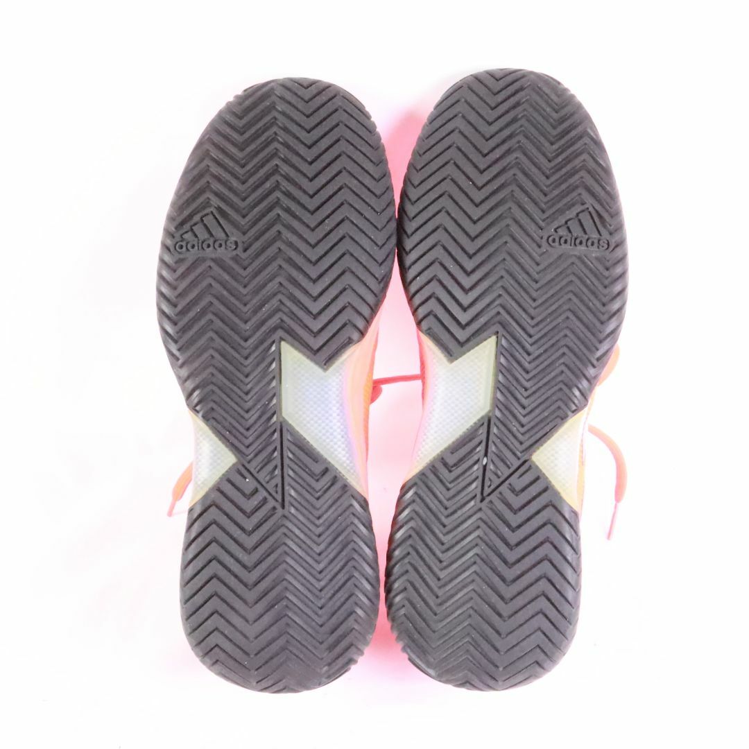 adidas(アディダス)のadidas アディダス　スニーカー　蛍光オレンジ　白　25.0 メンズの靴/シューズ(スニーカー)の商品写真