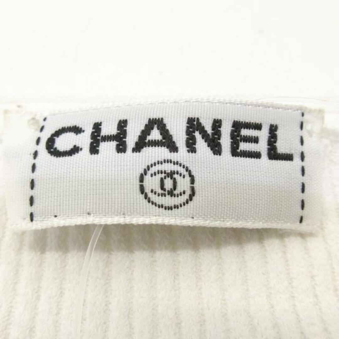 CHANEL(シャネル)のCHANEL(シャネル) 半袖カットソー レディース - 白 レーヨン、ポリエステル レディースのトップス(カットソー(半袖/袖なし))の商品写真