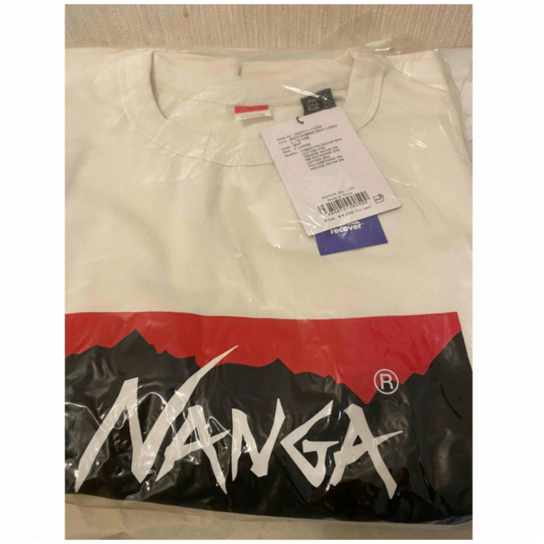 NANGA(ナンガ)のNANGA ナンガ　エコハイブリッド　ボックスロゴ ロングスリーブ ティー　XL メンズのトップス(Tシャツ/カットソー(七分/長袖))の商品写真