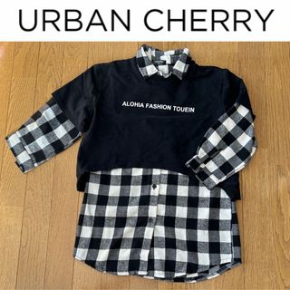 チェックワンピース キッズ 130 アーバンチェリー URBAN CHERRY(ワンピース)