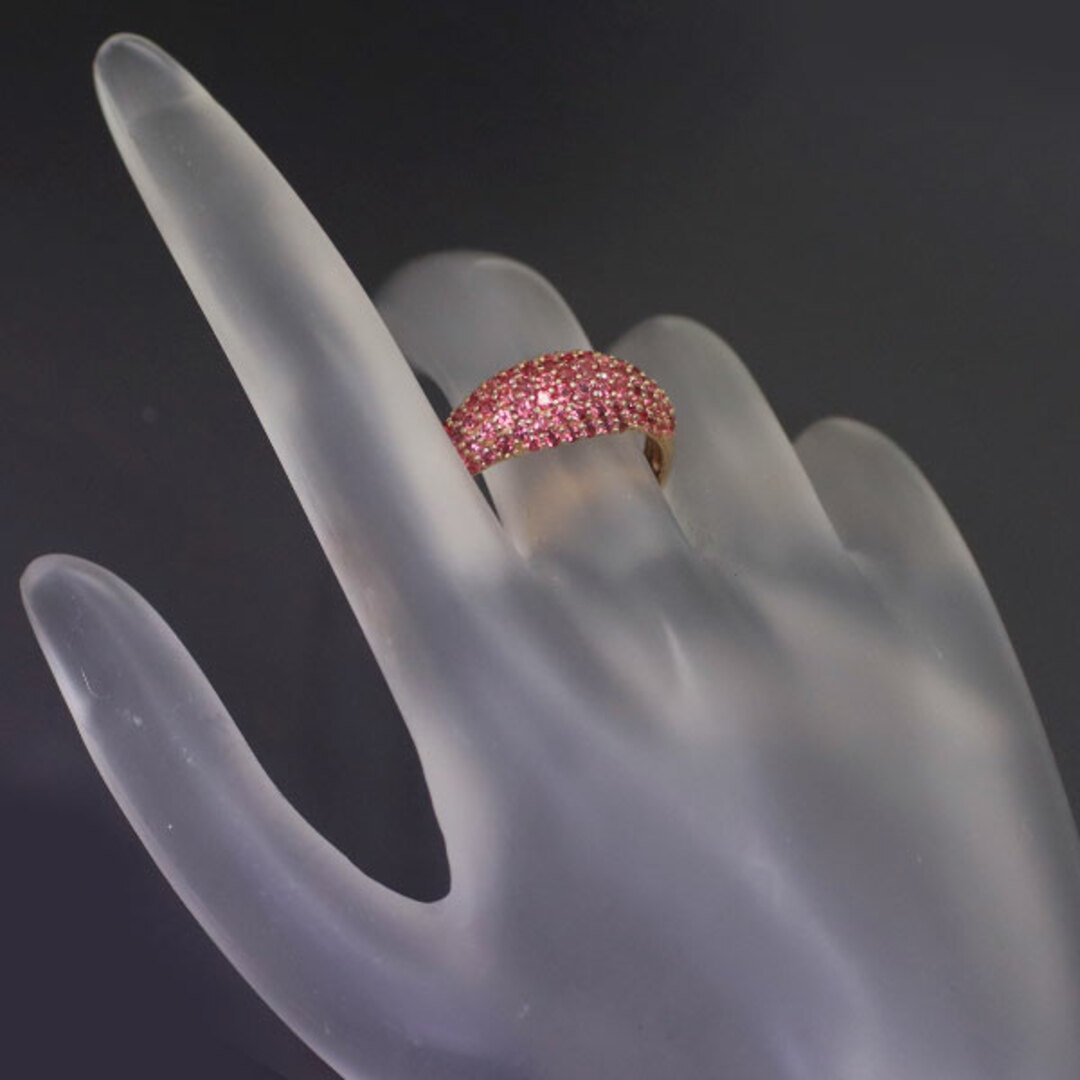 K18PG アヤナスピネル リング 1.71ct パヴェ レディースのアクセサリー(リング(指輪))の商品写真